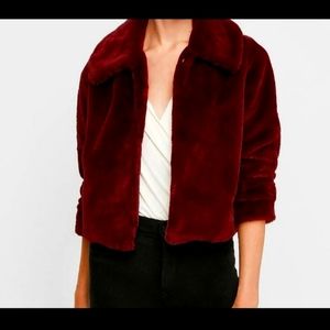 NWT faux fur jacket